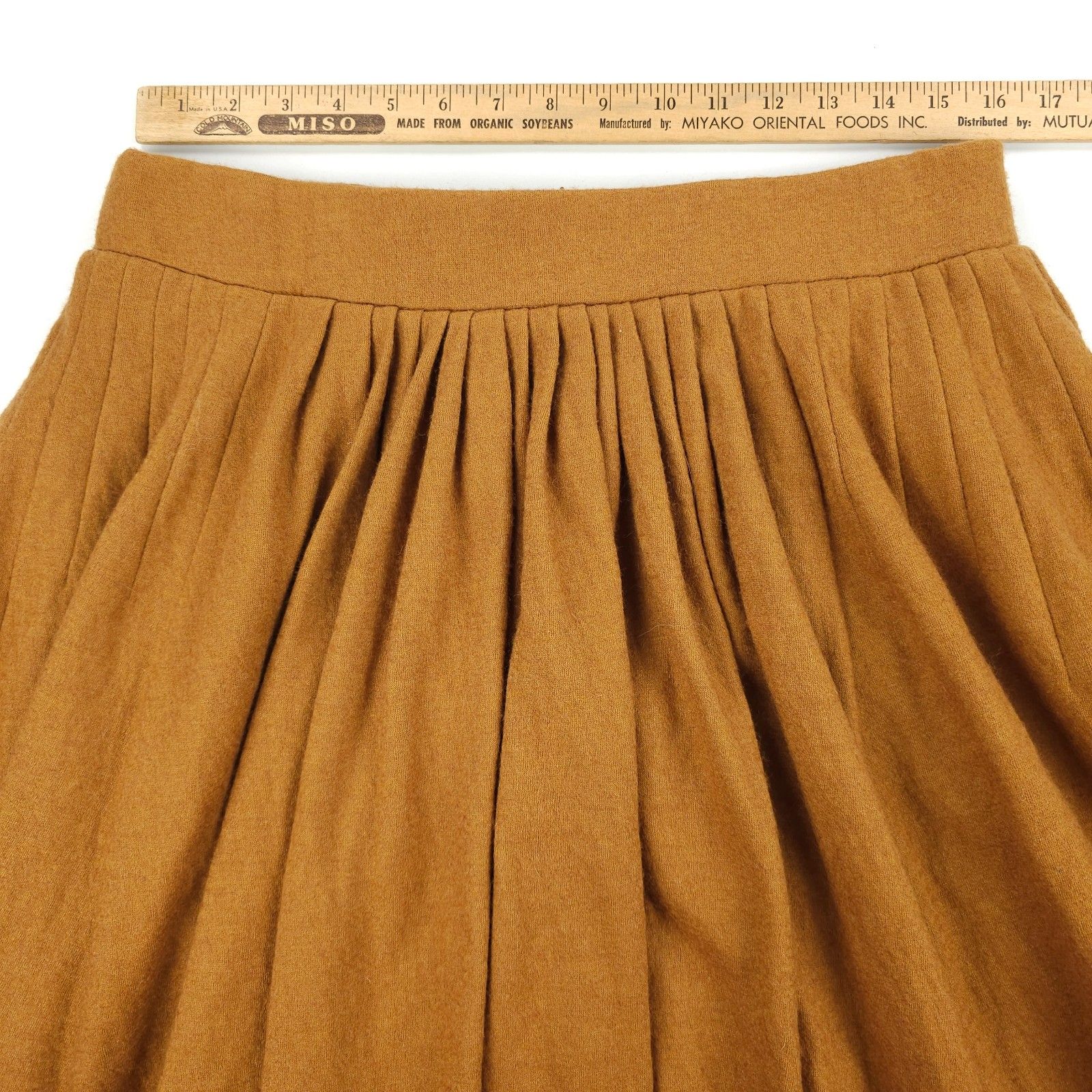 New Linennaive Soft Lawn 12 Midi Wool Skirt Soft Girl Cottagecore Prairie Boho — image 3 of 8